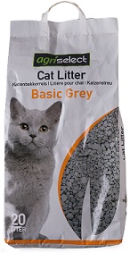 KATTENBAKVULLING BASIC GREY 20 LTR
