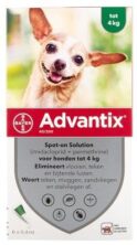 ADVANTIX 40/200 SPOT-ON 1 - 4 KG  4 PIPETS