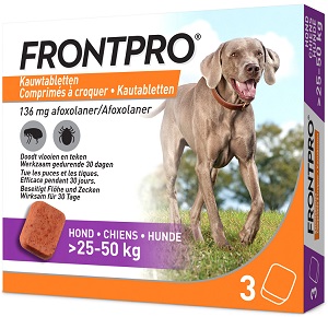 FRONTPRO HOND XL - 25 - 50 kg - 3 TABLETTEN