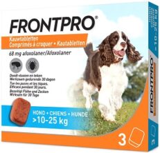 FRONTPRO HOND L - 10 - 25 kg - 3 TABLETTEN