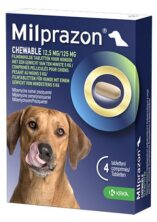 MILPRAZON HOND GROOT 12,5mg/125mg KAUWTABLET 4x