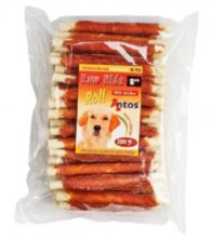 ANTOS RAW HIDE WHITE + CHICKEN 8" 50 STUKS